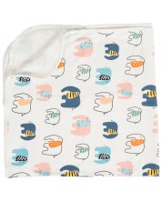 Бебешко одеяло Cangaroo - Mellow, 85 х 85 cm, Деним -1