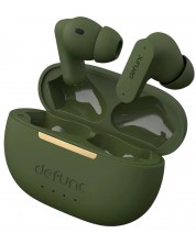 Безжични слушалки Defunc - TRUE ANC, TWS, зелени -1