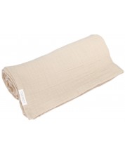 Бебешка памучна пелена Little Dutch Pure Beige - 120 х 120 cm -1