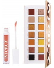BH Cosmetics x Ivi Cruz Комплект - Палитра сенки и Гланц за устни, 16 + 4.8 g