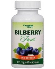 Bilberry Fruit, 375 mg, 60 капсули, Phyto Wave -1