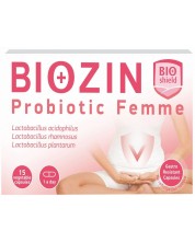 Biozin Probiotic Femme, 15 веге капсули, BioShield