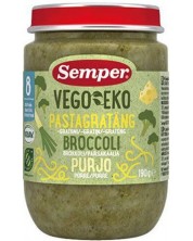Био ястие Semper Vego & Eko - Паста с броколи и праз, 190 g -1