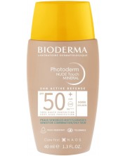 Bioderma Photoderm Слънцезащитен флуид Nude Touch, златист, SPF50+, 40 ml