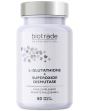 Biotrade Хранителна добавка L-Glutathione + Superoxide Dismutase, 60 таблетки -1