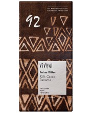 Био натурален шоколад, 92% какао, 80 g, Vivani