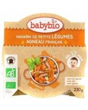 Био меню Babybio - Агнешко със зеленчуци,  230 g