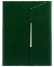 Бизнес папка с похлупак Lemax Novaskin - Зелена, В5 -1