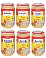 Био пюре Bebivita - Круши Уилиамс Крист и ябълка, 6 х 250 g  -1