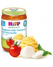 Био ястие Hipp - Спагети с домати и моцарела, 220 g -1