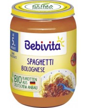 Био ястие Bebivita - Спагети болонезе, 190 g