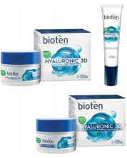 Bioten Hyaluronic 3D Комплект - Дневен, Нощен и Околоочен крем, 2 x 50 + 15 ml