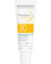 Bioderma Photoderm Слънцезащитен флуид AKN Mat, SPF 30, 40 ml