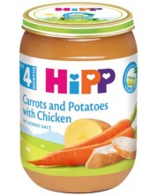 Био ястие Hipp - Моркови, картофи и пиле, 190 g -1