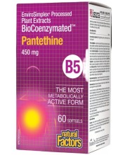 BioCoenzymated Pantethine B5, 450 mg, 60 капсули, Natural Factors