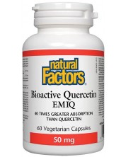 Bioactive Quercetin EMIQ, 60 капсули, Natural Factors -1