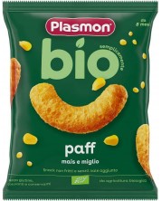 Био хрупанки Plasmon - Bio Paff, царевица и просо, 15 g -1