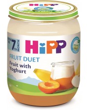Био плодово пюре Hipp Fruit Duet - Йогурт с плодове, 160 g -1