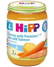 Био ястие Hipp - Морков, картоф и дива сьомга, 190 g -1