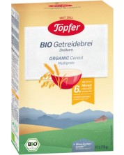 Био безмлечна каша Töpfer - с 3 вида зърна, 175 g