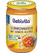 Био ястие Bebivita - Паста с шунка и зеленчуци, 200 g