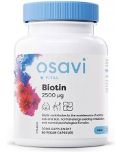 Biotin, 2500 mcg, 60 капсули, Osavi -1
