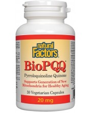 BioPQQ, 20 mg, 30 капсули, Natural Factors