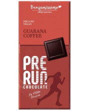 Био шоколад Pre Run с кафе и гуарана, 60 g, Benjamissimo