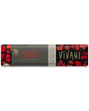 Био натурален шоколадов бар с вишни, 35 g, Vivani -1