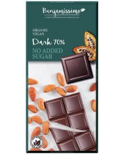 Био натурален шоколад, 70% какао, 70 g, Benjamissimo -1