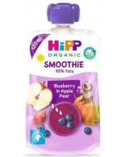 Био плодово смути Hipp - Ябълка, круша и боровинки, 120 ml -1