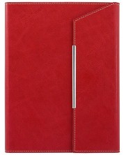 Бизнес папка с похлупак Lemax Novaskin - Червена, А5 -1