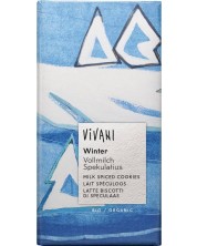 Био млечен зимен шоколад, 100 g, Vivani -1