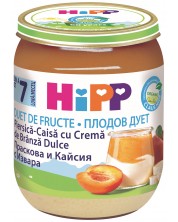 Био плодово пюре Hipp Fruit Duet - Праскова, кайсия  и извара, 160 g -1