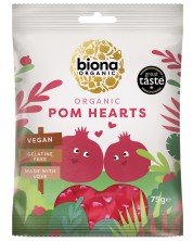 Био желирани бонбони Biona – Сърца, 75 g