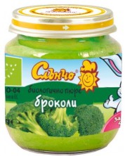 Био зеленчуково пюре Слънчо - Броколи, 130 g -1