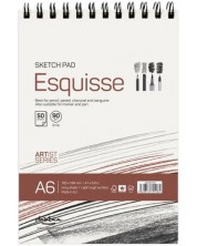 Блокче за рисуване Drasca - Esquisse, 50 листа, А6 -1