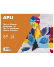 Блокче Apli - Асорти хартии, 45 листове, 32 х 24 cm -1