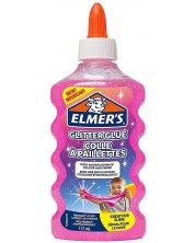 Блестящо лепило Elmer's Glitter Glue - 177 ml, розово