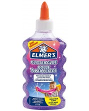 Блестящо лепило Elmer's Glitter Glue - 177 ml, лилаво -1