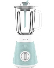 Блендер Tesla - BL510BWS Silicone Delight, 1.5l, 1 степен, 500W, син/бял -1