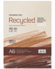 Блокче за рисуване Drasca - Recycled, 20 листа, А6 -1