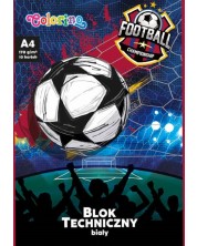 Блок за рисуване Colorino Football - A4, 20 листа -1
