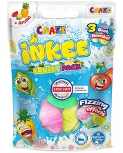 Бомбички за баня Craze Inkee - Плодов пакет, 3 броя -1