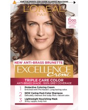 L'Oréal Еxcellence Боя за коса, 600 Natural Light Brown