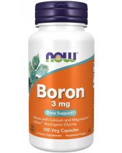 Boron, 3 mg, 100 капсули, Now -1