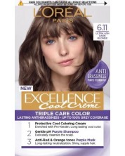 L'Oréal Еxcellence Боя за коса, 6.11 Ultra Ash Dark Blonde -1