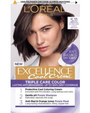 L'Oréal Еxcellence Боя за коса, 5.11 Ultra Ash Light Brown -1