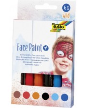 Боички-стикчета за лице Folia  - 6 цвята за момче