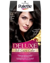 Palette Deluxe Боя за коса, Тъмно натурално черен 1-0 (900) -1
